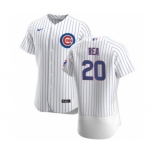 Men's Nike Chicago Cubs #20 Colin Rea White Home 2020 Authentic Player Baseball Jersey