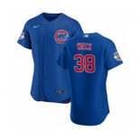 Men's Nike Chicago Cubs #38 Brad Wieck Royal Alternate 2020 Authentic Player Baseball Jersey