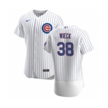 Men's Nike Chicago Cubs #38 Brad Wieck White Home 2020 Authentic Player Baseball Jersey