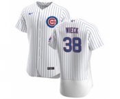 Men's Nike Chicago Cubs #38 Brad Wieck White Home 2020 Authentic Player Baseball Jersey