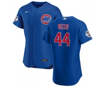 Men's Nike Chicago Cubs #44 Anthony Rizzo Royal Alternate 2020 Authentic Player Baseball Jersey