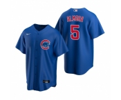 Men's Nike Chicago Cubs #5 Albert Almora Jr Royal Alternate Stitched Baseball Jersey