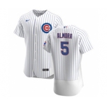 Men's Nike Chicago Cubs #5 Albert Almora Jr. White Home 2020 Authentic Player Baseball Jersey