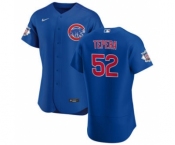 Men's Nike Chicago Cubs #52 Ryan Tepera Royal Alternate 2020 Authentic Player Baseball Jersey