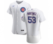 Men's Nike Chicago Cubs #53 Jose Martinez White Home 2020 Authentic Player Baseball Jersey