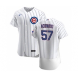 Men's Nike Chicago Cubs #57 James Norwood White Home 2020 Authentic Player Baseball Jersey