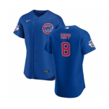 Men's Nike Chicago Cubs #8 Ian Happ Royal Alternate 2020 Authentic Player Baseball Jersey