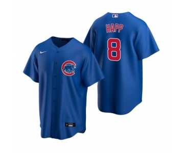 Men's Nike Chicago Cubs #8 Ian Happ Royal Alternate Stitched Baseball Jersey