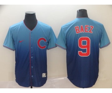 Men's Nike Chicago Cubs #9 Javier Baez Drift Fashion MLB Jersey