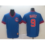 Men's Nike  Chicago Cubs #9 Javier Baez M&N MLB Jersey