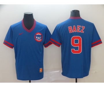 Men's Nike  Chicago Cubs #9 Javier Baez M&N MLB Jersey