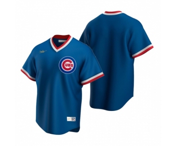 Men's Nike Chicago Cubs Blank Royal Cooperstown Collection Road Stitched Baseball Jersey