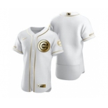 Men's Nike Chicago Cubs Blank White 2020 Authentic Golden Edition Baseball Jersey