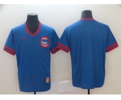 Men's Nike  Chicago Cubs blank Blue Throwback MLB Jersey