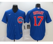 Nike Men's Chicago Cubs #17 Kris Bryant Blue Authentic Cool Base Baseball Jersey