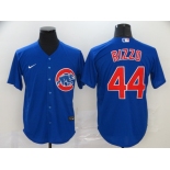 Nike Men's Chicago Cubs #44 Anthony Rizzo Replica Royal Blue Alternate Cool Base Baseball Jersey