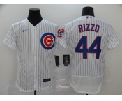 Nike Men's Chicago Cubs  #44 Anthony Rizzo White Flex Base Authentic Collection Baseball Jersey