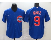 Nike Men's Chicago Cubs #9 Javier Baez Replica Royal Blue Alternate Cool Base Baseball Jersey