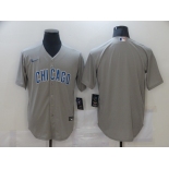 Nike Men's Chicago Cubs Blank Grey Authentic Cool Base Baseball Jersey