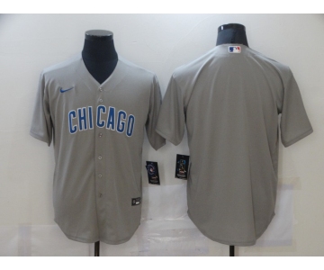 Nike Men's Chicago Cubs Blank Grey Authentic Cool Base Baseball Jersey