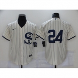 Men's Chicago White Sox #24 Yasmani Grandal Cream 2021 Field of Dreams Jersey