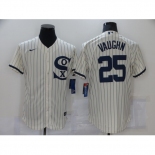 Men's Chicago White Sox #25 Andrew Vaughn Cream Elite 2021 Field of Dreams Jersey