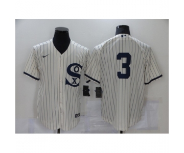 Men's Chicago White Sox #3 Harold Baines Cream Game 2021 Field of Dreams Jersey