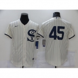 Men's Chicago White Sox #45 Michael Jordan Cream Elite 2021 Field of Dreams Jersey