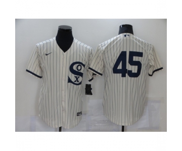 Men's Chicago White Sox #45 Michael Jordan Cream Game 2021 Field of Dreams Jersey