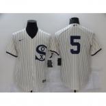 Men's Chicago White Sox #5 Yolmer Sanchez Cream Game 2021 Field of Dreams Jersey