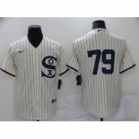 Men's Chicago White Sox #79 Jose Abreu Cream 2021 Field of Dreams Jersey