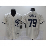 Men's Chicago White Sox #79 Jose Abreu Cream Game 2021 Field of Dreams Jersey