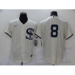 Men's Chicago White Sox #8 Bo Jackson Cream Elite 2021 Field of Dreams Jersey