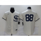 Men's Chicago White Sox #88 Luis Robert Cream Elite 2021 Field of Dreams Jersey