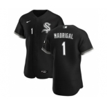 Men's Nike Chicago White Sox #1 Nick Madrigal Black Alternate 2020 Authentic Player Baseball Jersey