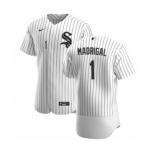 Men's Nike Chicago White Sox #1 Nick Madrigal White Home 2020 Authentic Player Baseball Jersey