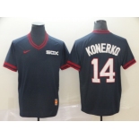 Men's Nike Chicago White Sox #14 Paul Konerko Navy Blue M&N MLB Jersey