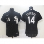 Men's Nike Chicago White Sox #14 Paul Konerko Replica Black Alternate Jersey