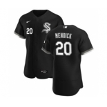 Men's Nike Chicago White Sox #20 Danny Mendick Black Alternate 2020 Authentic Player Baseball Jersey