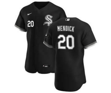 Men's Nike Chicago White Sox #20 Danny Mendick Black Alternate 2020 Authentic Player Baseball Jersey