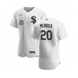 Men's Nike Chicago White Sox #20 Danny Mendick White Home 2020 Authentic Player Baseball Jersey