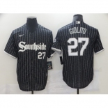 Men's Nike Chicago White Sox #27 Lucas Giolito Black Alternate Jersey