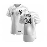 Men's Nike Chicago White Sox #34 Michael Kopech White Home 2020 Authentic Player Baseball Jersey