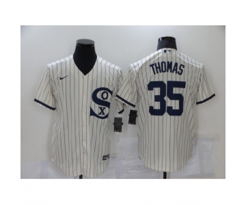 Men's Nike Chicago White Sox #35 Frank Thomas Cream Game 2021 Field of Dreams Jersey