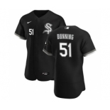 Men's Nike Chicago White Sox #51 Dane Dunning Black Alternate 2020 Authentic Player Baseball Jersey