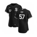 Men's Nike Chicago White Sox #57 Jace Fry Black Alternate 2020 Authentic Player Baseball Jersey