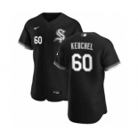 Men's Nike Chicago White Sox #60 Dallas Keuchel Black Alternate 2020 Authentic Player Baseball Jersey