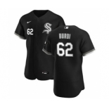 Men's Nike Chicago White Sox #62 Zack Burdi Black Alternate 2020 Authentic Player Baseball Jersey