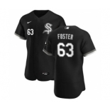 Men's Nike Chicago White Sox #63 Matt Foster Black Alternate 2020 Authentic Player Baseball Jersey