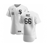 Men's Nike Chicago White Sox #66 Jose Ruiz White Home 2020 Authentic Player Baseball Jersey